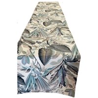 Todo Hogar Santiago De Chile - Camino De Mesa Repelente Hojas Gris