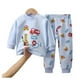 thumbnail image 1 of Pijama Niño Manga Larga Algodon Infantil celeste 24, 1 of 2
