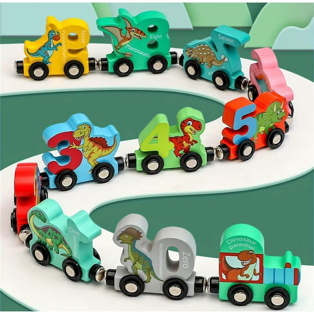 JUEGO TREN MAGNETICO DE NUMEROS PARA NIÑOS azul Talla única