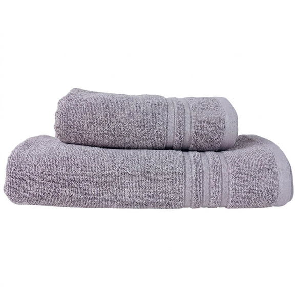 Juego de Toallas de Baño Grecco Gris Perla