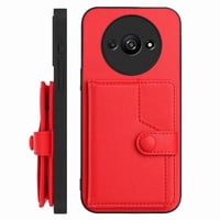 Foxdock Funda Para Xiaomi Redmi A3 4G Con Bloqueo Rfid - Diseño Elegante Con Cierre De Botón