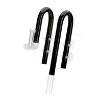 Ioensy - Tubo De Lirio Para Acuario, Superficie De Entrada Y Salida, Elimina Manchas De Aceite, Tubo De Lirio, Entrada De 16Mm, Negro