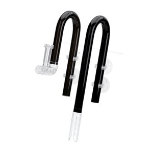 Ioensy - Tubo De Lirio Para Acuario, Superficie De Entrada Y Salida, Elimina Manchas De Aceite, Tubo De Lirio, Entrada De 16Mm, Negro
