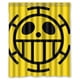 thumbnail image 1 of Cortina de ducha con el logotipo de One Piece de Anime, juego de cortinas de baño con ganchos, tamaño 60 x 72 pulgadas, 1 of 3