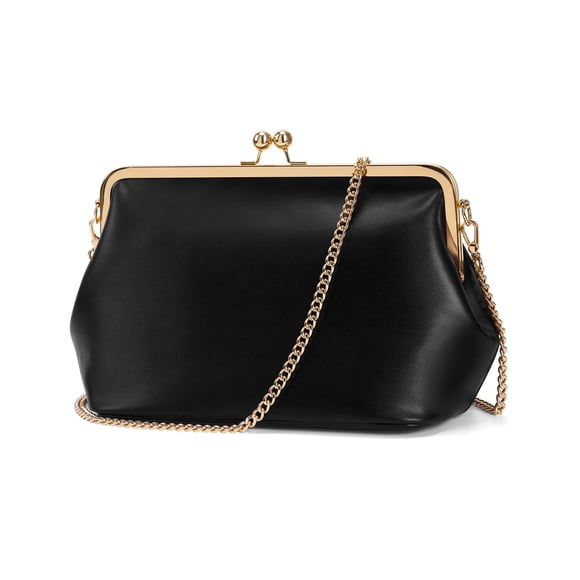 Bolso de mano CATSEA Kiss Lock bandolera de piel sintética para mujer
