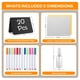 thumbnail image 2 of Carteles de pizarra Tickselect 10 x 8 cm, pack de 20 con marcadores, 2 of 7