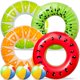 thumbnail image 1 of Flotadores De Piscina 90shine Fruta Sandía Kiwi Naranja Limón 7 Unidades, 1 of 3