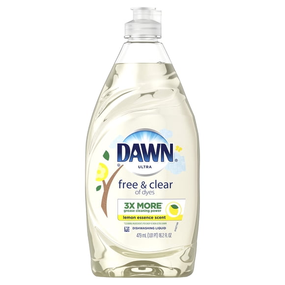 Dawn Ultra Pure Essentials Detergente para Platos, Esencia de Limón, 480 ml