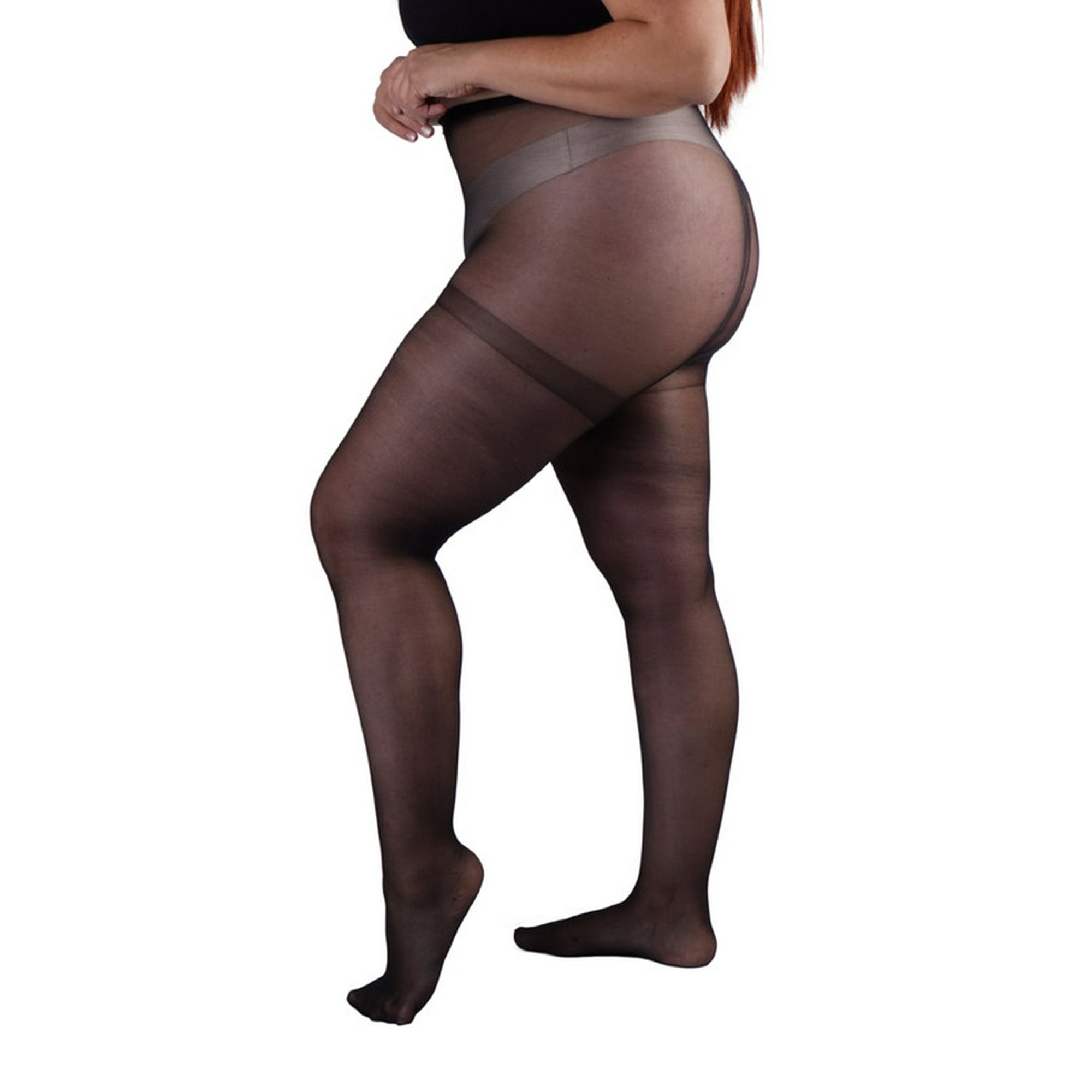 Ingesa - Panty Elasticada 20 Denier Talla Especial Xxl Negro