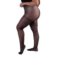 Ingesa - Panty Elasticada 20 Denier Talla Especial Xxl Negro