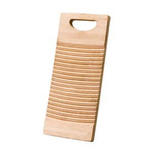 Magideal - Tabla De Lavar De Bambú Fácil De Almacenar Con Orificio Para Colgar Herramienta Para Lavar Ropa A Mano Tabla De Limpieza De Ropa Interior Para El 40X15Cm
