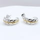 thumbnail image 3 of Aros De Pluma, Plata 925 con Detalle Dorado, 3 of 5