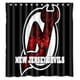 thumbnail image 1 of Cortina de ducha de los New Jersey Devils, juego de cortina de baño con ganchos, tamaño 60 x 72 pulgadas, 1 of 3