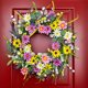 thumbnail image 4 of Corona de verano con flores silvestres Yawwind, 60 cm, con margaritas y lavanda, 4 of 9