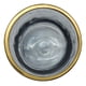 thumbnail image 3 of Florero Decorativo De Vidrio Gris Liso Borde Dorado, 3 of 4