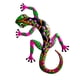 thumbnail image 4 of Gecko-decoración de pared para exteriores, decoración de jardín de Metal Gecko, dormitorio, refrigerador de Metal para el hogar, escultura de pared de rosa, 4 of 5