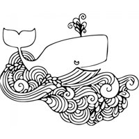 Rienda Libre Graphics - Decomural Ocean Whale Sea Animals Ws-35628