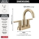 thumbnail image 5 of Grifo de baño Delta Nicoli Centerset con pulverizador dorado, 5 of 8