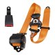 thumbnail image 3 of Cinturón De Seguridad De Coche De 3 Puntos Cinturón De Seguridad Retráctil Automático Para Autobuses Go Kart Naranja, 3 of 3