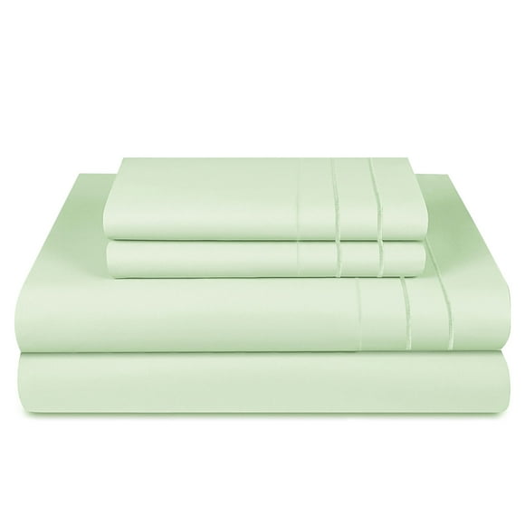 Sábanas De Lujo 1800 Hilos King Menta - Soft Touch - 3angeli