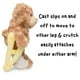 thumbnail image 2 of Oso de peluche Jolitee Buddy Broken Leg Bear con muletas, 2 of 3