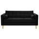 thumbnail image 1 of Sofa Retro 3c Felpa 05 Negro, 1 of 6