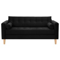 Bodevir - Sofa Retro 3C Felpa 05 Negro