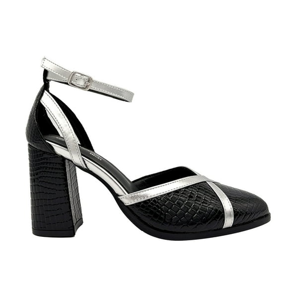 Zapato para mujer atado al tobillo, Negro Danicolle
