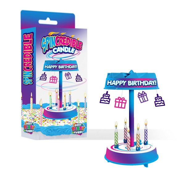Adorno para pastel BEST PARTY EVER! Giratorio musical (1 pieza)