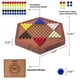 thumbnail image 5 of Juego de damas chinas AMEROUS de madera con almacenamiento, 60 canicas, 5 of 7