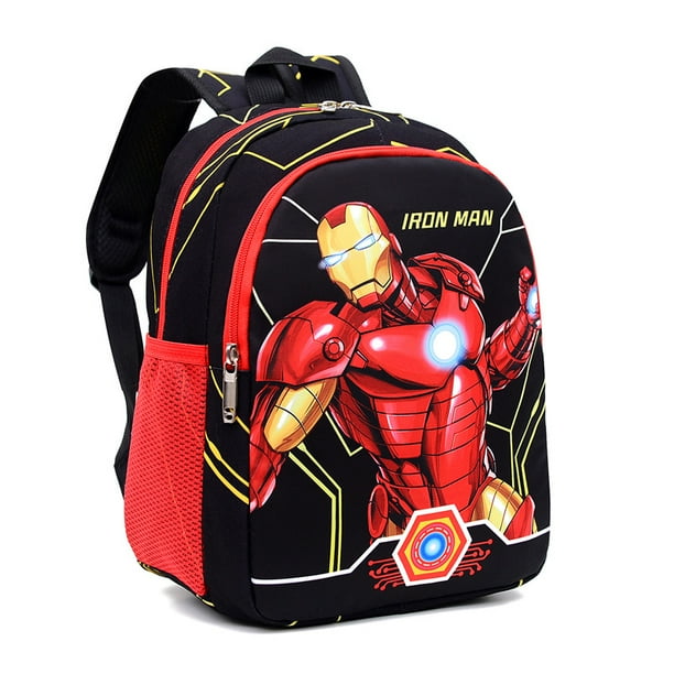 Disney Spider Man Backpack Children Cartoon Captain America Kindergarten School Bag For Boys Anit-lost Infantil Schoolbag Gift