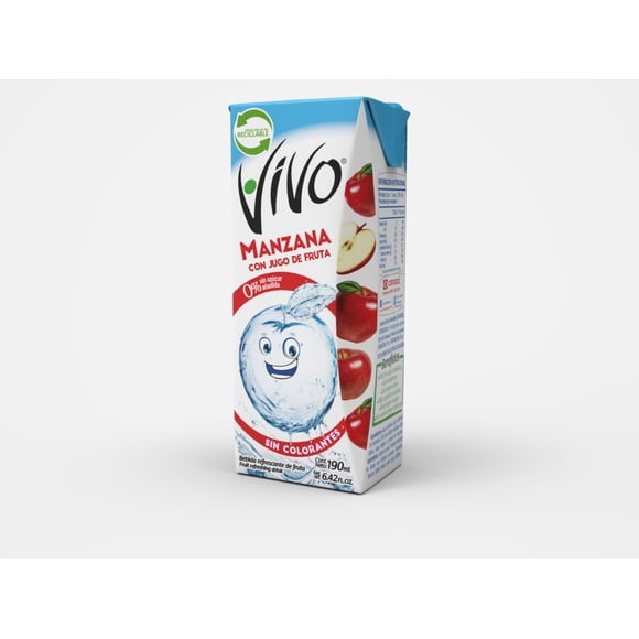 Agua Saborizada Manzana Caja, 190 ml