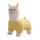 thumbnail image 3 of Reposapiés Otomano Alpaca Felpa Muñeca Oficina Banco Niños Lindo Animal Reposapiés Amarillo, 3 of 5