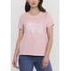 thumbnail image 3 of Polera Mujer M/C Focal Print Cuello V Palo Rosa Corona, 3 of 5