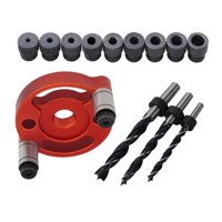 Magideal - Juego De Brocas Para Agujeros De Madera, Perforadora, Orificio De Bolsillo Vertical Para Carpintería Para Carpinteros , Rojo