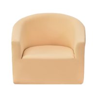 Magideal - Funda Elástica Para Sillón, Funda Para Sofá, Funda Para Sofá, Fundas Para Muebles Lavables, Fundas Para Sillón De Sofá Individual , Beige