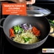 thumbnail image 3 of Utensilios de cocina IMUSA Fuzion Caldero de aluminio fundido de 3.5 L con tapa, 3 of 9