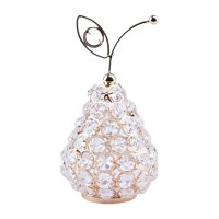 Bothyi - Adorno De Fruta De Cristal, Estatua De Pera Nórdica Para Fiesta, Sala De Estar, Decoración Del Hogar, Cuentas Octogonales