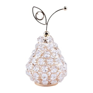 Bothyi - Adorno De Fruta De Cristal, Estatua De Pera Nórdica Para Fiesta, Sala De Estar, Decoración Del Hogar, Cuentas Octogonales