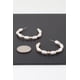 thumbnail image 1 of Pendientes Aro Fashnzfab Con Múltiples Perlas Crema Dorado, 1 of 2
