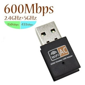 Icaning - Adaptador Antena Wifi 600 Mbs Modem Para Pc O Notebook Tarjeta De Red Inalambrico Usb