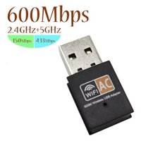 Icaning - Adaptador Antena Wifi 600 Mbs Modem Para Pc O Notebook Tarjeta De Red Inalambrico Usb