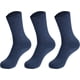 thumbnail image 1 of Calcetines deportivos de algodón para mujer, fabricados en Estados Unidos, con costuras lisas en la puntera (3 pares), 1 of 6