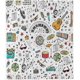 thumbnail image 1 of Music Throw Blanket Soft Lightweight Plush Flannel Fleece Blanket with Retro Musical Equipment Print Pattern for Couch Sofa Bed Travel All Season Blanket for Baby Kids Boys Girls, 1 of 5