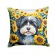 thumbnail image 1 of Cojín In Sunflowers Havanese, 1 of 6