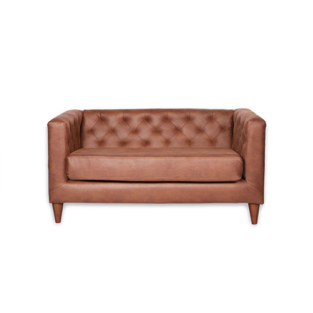 Latam Home - Sofa Brescia 2 C Cuero Kentucky Tabaco