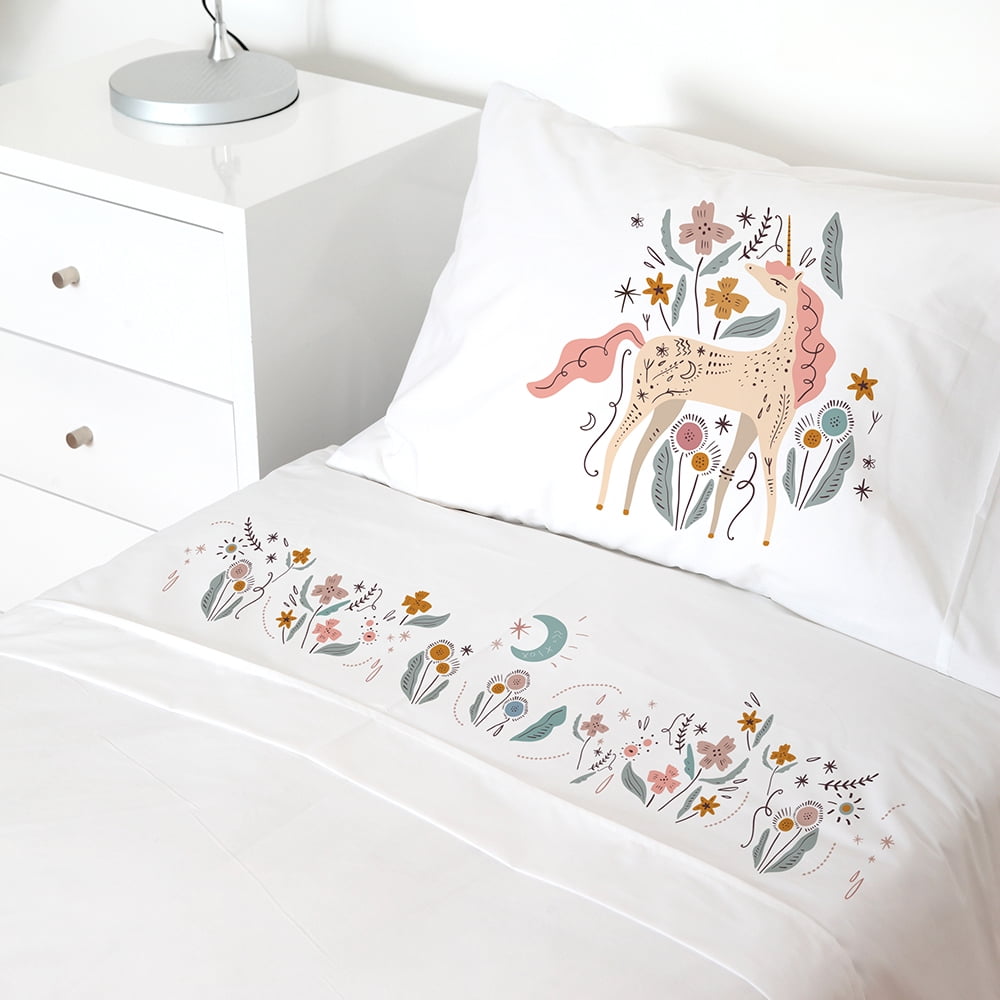 Tuyo Print - Juego De Sábanas 1 Pl Unicornio