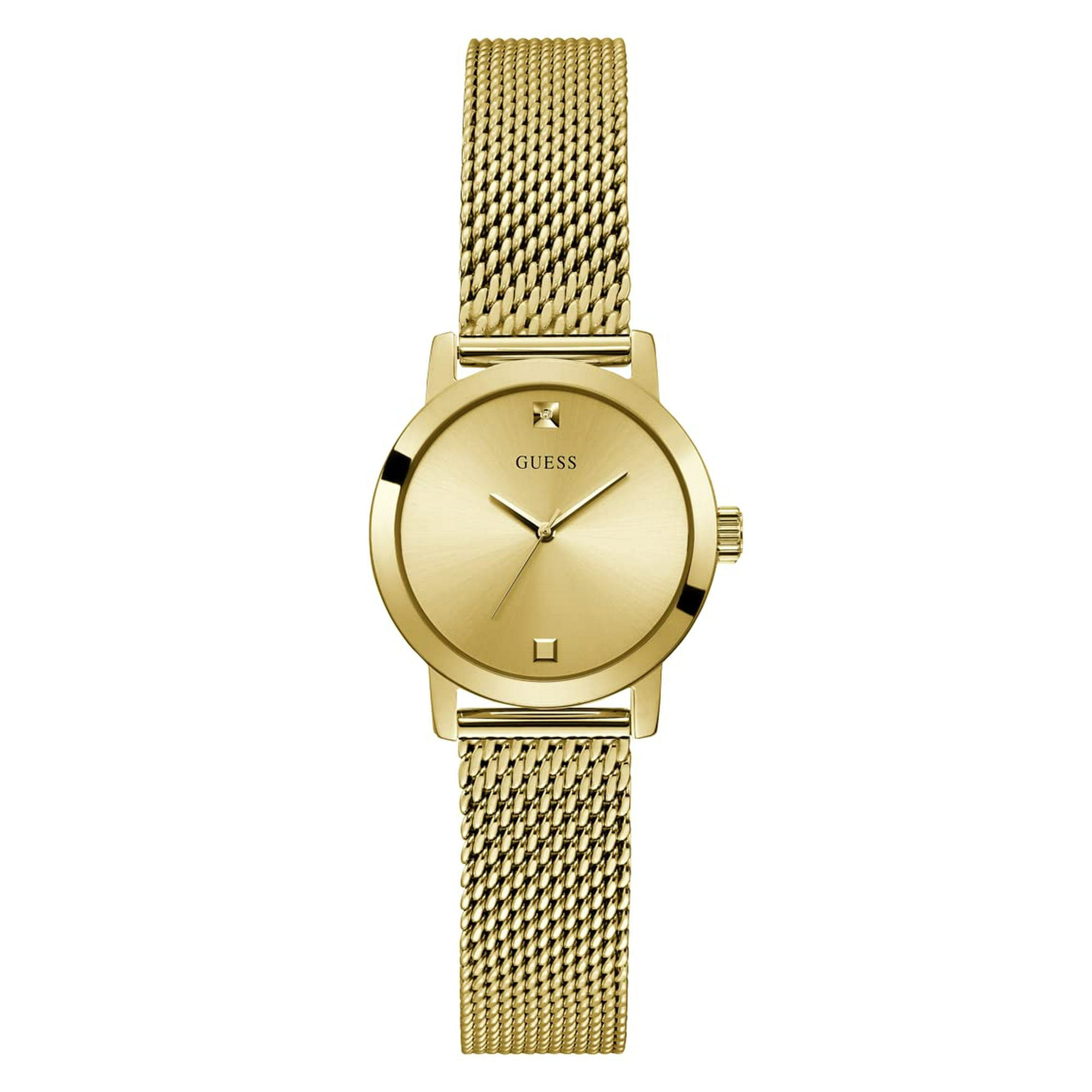 Reloj Guess Para Mujer, Tono Dorado Con Esfera Champán, 30 M Wr