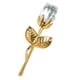 thumbnail image 5 of Rosa De Cristal, Regalo De Flores, Regalo De Boda, Navidad, Romántico, Para Mujer, Su Abuela, Dorado, Blanco, 5 of 5