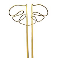 Magideal - Estaca De Soporte Para Plantas En Forma De Monstera, Escalada Vertical, Portátil, Resistente, Enrejado, Soporte De Flores Para Patio Trasero Y Balcón Oro